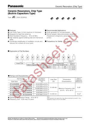 EFJ-C2005E5B datasheet  